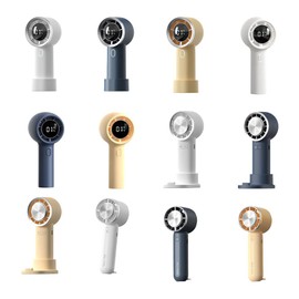 CLSSLVVBN USB Outdoor Portable Mini Fan with Three Wind Speeds for Long-Lasting Coolness Babies Can Also As Please ABS Fan, 131A Yellow