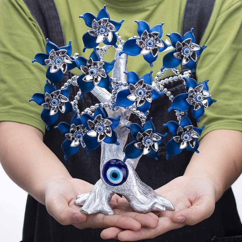 10.4'' Turkish Evil Eye Tree Protection Evil Eye Statue for