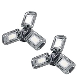 Bell+Howell Triburst Motion Sensor Technology, ASON TV 4000 Lumens / 6500 Kelvin Indoor Lights S/2, Ultra Bright with 144 LED Bulbs and Multi-Directional Triple Panel Bedroom, Garage, Ceiling Light