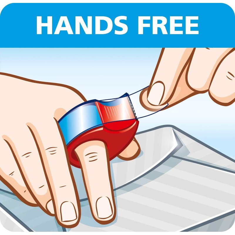 tesafilm Mini Abroller mit 2 Sütck tesafilm Rollen kristall-klar