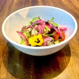 Platos Soperos de Plastico, Bowl de Cocina Reutilizables Parece Peltre, 400ml y 14cm de Diametro, sin BPA, Apto para Microondas y Lavavajillas, Apilables, Ideales para Hogar y Negocio (Blanco, 6pz)