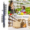 Lantelme Garden Thermometer, 18cm-66 cm, Analogue, Outdoor, Balcony, Garden