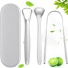 Jasinber Set de 3 Cepillo de Lengua de Acero Inoxidable
