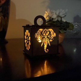 Wooden Light Kit Puzzle – 10 Pack - Night Light Craft Kit - Snap Together Desk Sized Light–Educational Wooden Puzzle Toy - Birthday Gift – Diya Lantern Puzzle