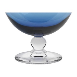 CRISTALICA Piccolo Colori Ice Cream Bowl, Dessert Bowl, Blue, 280 ml Gelato