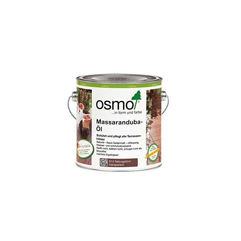 Osmo Decking Oil - Massaranduba 014 0.75ltr tin