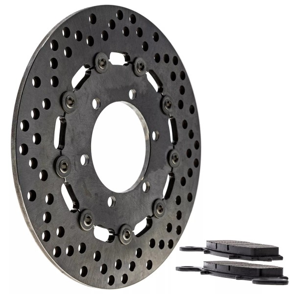 NICHE Rear Right Brake Rotor Pad Kit for Suzuki 59100-33850