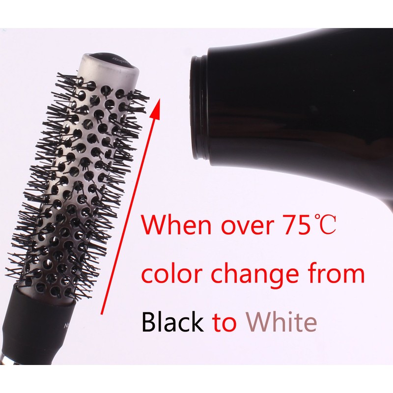 PERFEHAIR Round Thermal Brush Set, Professional Nano Ceramic & Ionic