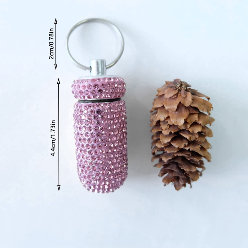 Hoshisea Mini Storage Box, Airtight, Cosmetic Organiser, Waterproof Key Chain,