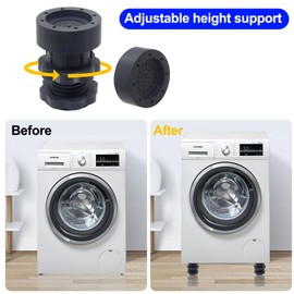 Leveling Feet for Appliance, Height Adjustment Feet for Refrigerators, Washing Dryer Machines and Furniture, 4 Sets