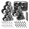65 Pzs Tubos Rizadores De Cabello Con Abrazadera Plstica