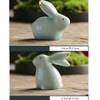 MOZEO One Set Ceramic Bunny Ornaments Tea Pet Cute Rabbit