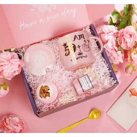 60th Birthday Gifts for Women, Funny 60th Birthday Gifts Basket for Women, Best 60 Year Old Birthday Gifts Ideas, Happy 1964 Birthday Gifts Set for Turning 60 Mom Grandma Sister Wife Auntie Friends