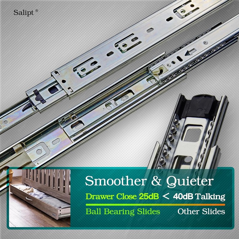 Salipt 12 inch Soft Close Drawer Slides Set 6-Pairs (12