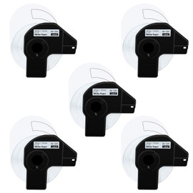 5-roll Replacement for Brother DK-1241 4" x 6" DK-1241 Large White Paper Shipping Labels 200 Labels/roll Compatible with Brother QL Label Printers QL-1050, QL-1050N, QL-1060N, QL-1100, QL-1110NWB