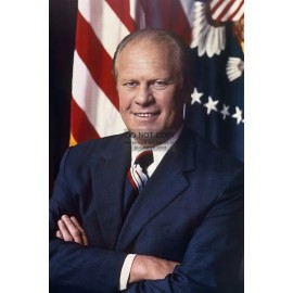 PRESIDENT GERALD FORD PRESIDENTIAL PORTRAIT PATRIOTIC 4X6 PHOTO POSTCARD