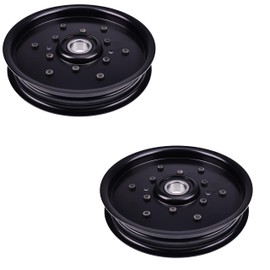 JEENDA Idler Pulley AM106627 AM121602 2pcs Compatible with John Deere LT133 LT160 F725 X320 GT235 LT155 GT225 Scotts Z445 Z425 Lawn Mower Tractor with 42C 48 48C Deck