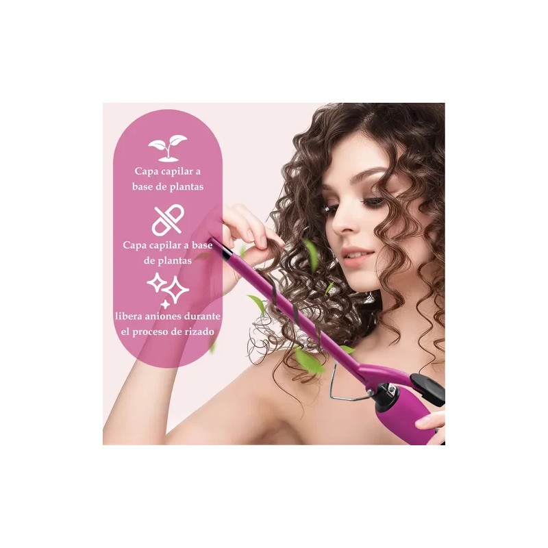 Tenaza Rizadora De Cabello De Cerámica De 9mm Temperatura