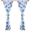 TupTam Children's Room Curtains with Bows Set of 2, Colour: