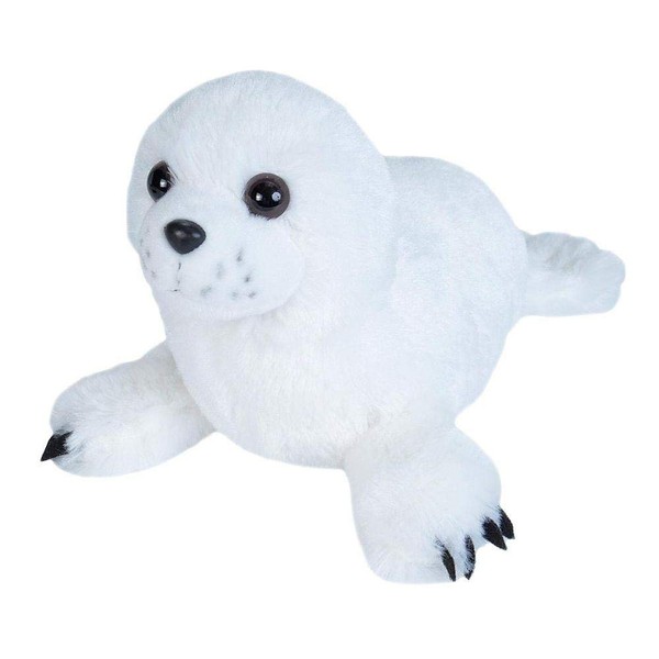 Wild Republic Harp Seal Pup Plush, Stuffed Animal, Plush Toy, Gifts for Kids, Cuddlekins 8 Inches , White