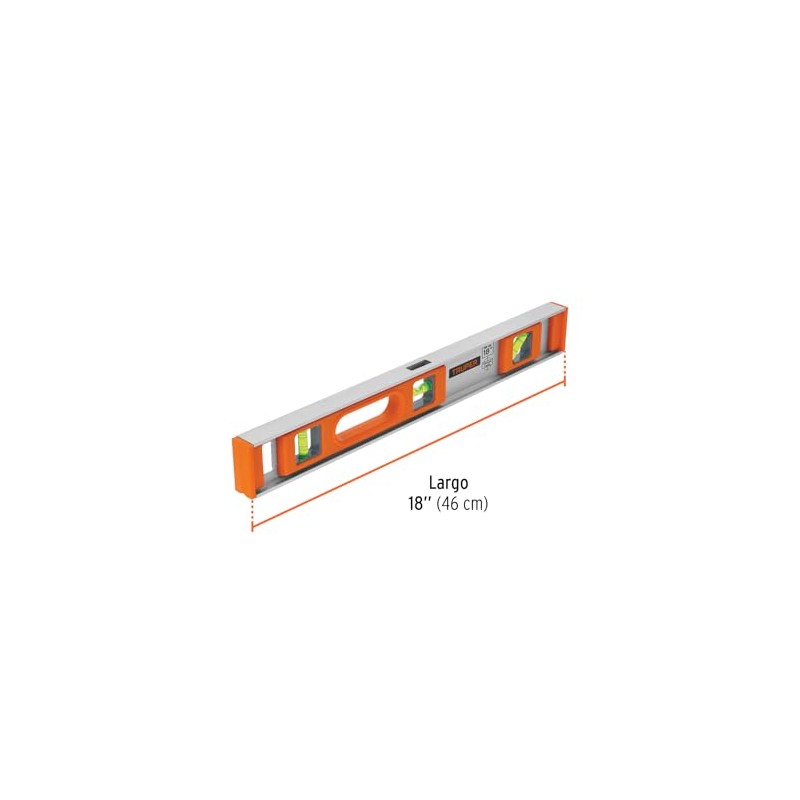 Truper NP-18, Nivel profesional para construcción, 18"