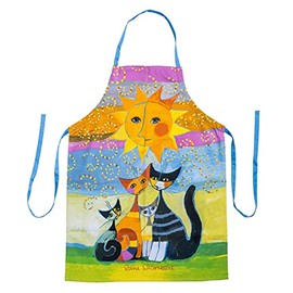 Rosina Wachtmeister - Bollywood - Kitchen Apron - Printed / Colourful / Cats, Colourful