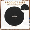 2 Pcs Record Player Mat, 7 Inch Turntable Mat 3mm