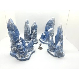 Unbranded Set Of Ice Artic Wargaming Terrain Warhammer 40k Compatible Snow Hills