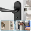 MACHSWON 2 Pcs 30mm Flat Tubular Mortice Latch Stainless Steel