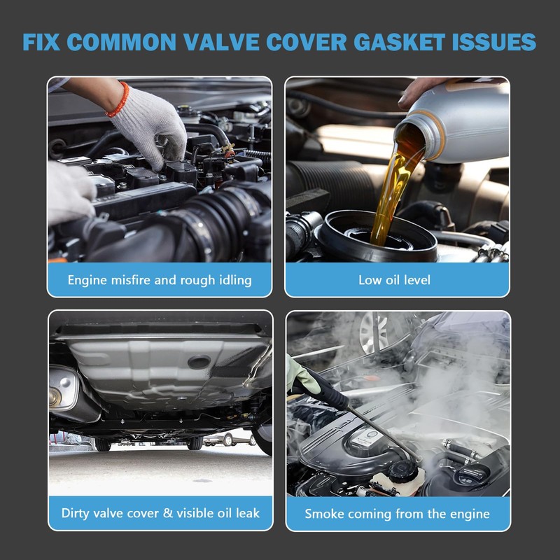Dxuekeo Engine Valve Cover Gasket Set Compatible with Ford F150