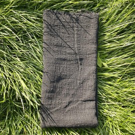 SYSUII Set of 6 Linen Napkins Fabric Napkins Rustic Reusable Linen Napkins Decorative Table Napkins Cotton Linen Fabric Napkins for Wedding Party Decoration – Dark Grey