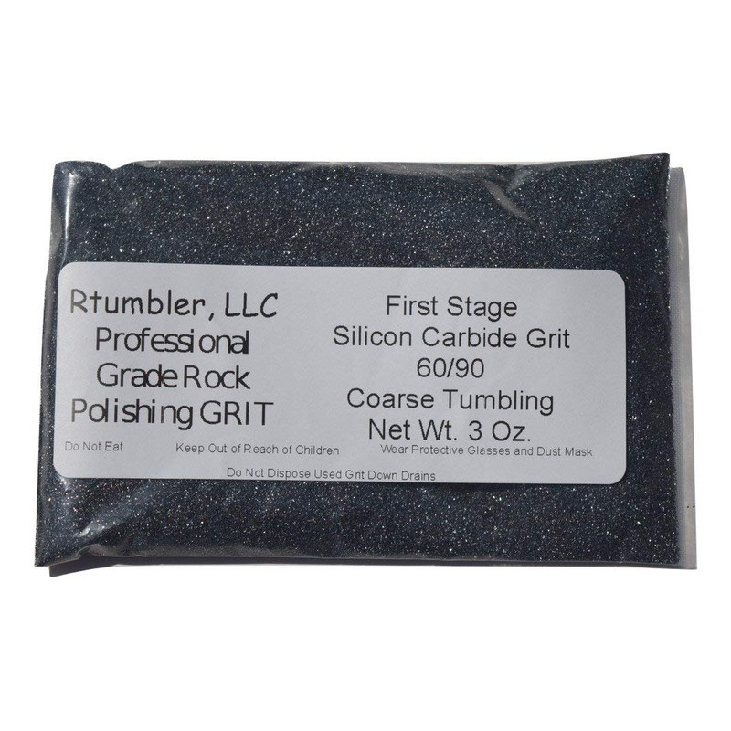 Rock Tumbler Grit for 3 Pound Tumbler by RTumbler Professional