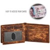 Cochoa Wallet for Men's RFID Blocking Real Leather Bifold Stylish
