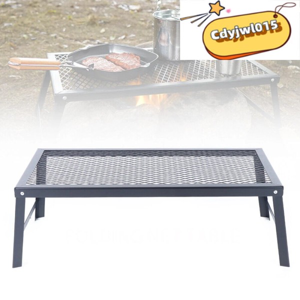 Unbranded Folding Campfire Grill Fire Pit Cooking Grate Bbq Rack