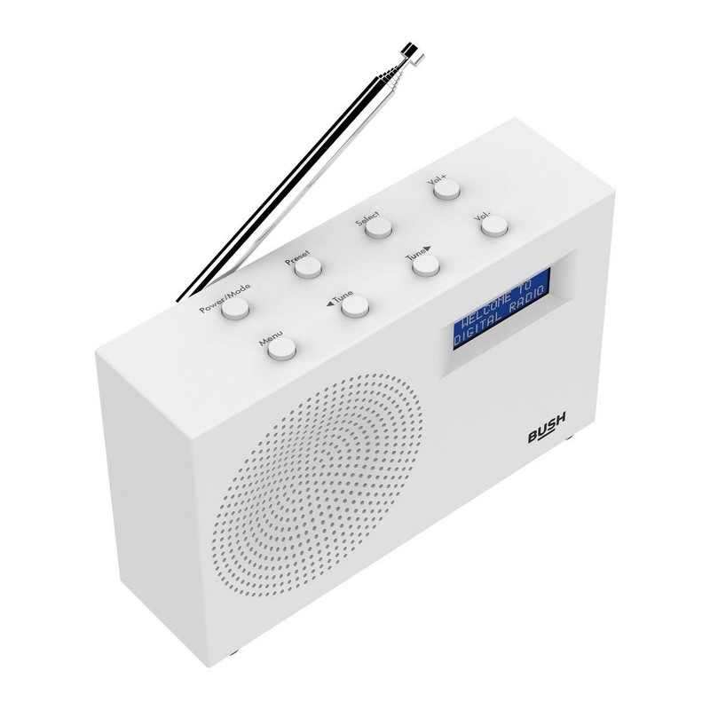 Bush Compact DAB/FM Radio – White