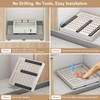 Pull out Cabinet Organizer,Expandable Width(15"-21"),Depth(17"-24") with 3 Rails,Roll out Drawers,No