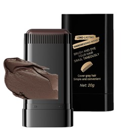 Portable Hair Dye Comb for Women Men - Waterproof & Sweat-Proof Hair Color Stick for Gray Hair Coverage - Convenient Easy Comb-In Hair Dye Stick for Quick Touch Up, Brownish Black, 20g