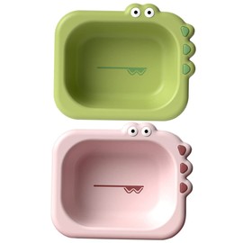 Totority 2pcs Cartoon Wash Basins Portable Washing Basin Durable Space Saving Design for Newborns for Bathing Cleaning Feet