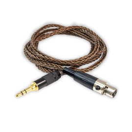 St.espoir Mini XLR Headphone Cable 1.2m 8 Conductor for K712pro K702 Q701 K240mk2 K271mk2 and Other Devices with 3 Pole Mini XLR Plug, Brown