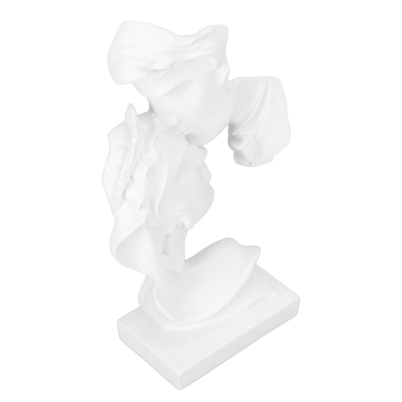 Kissing Lover Statues Resin Modern Romantic Ornament Figurine Couple Art