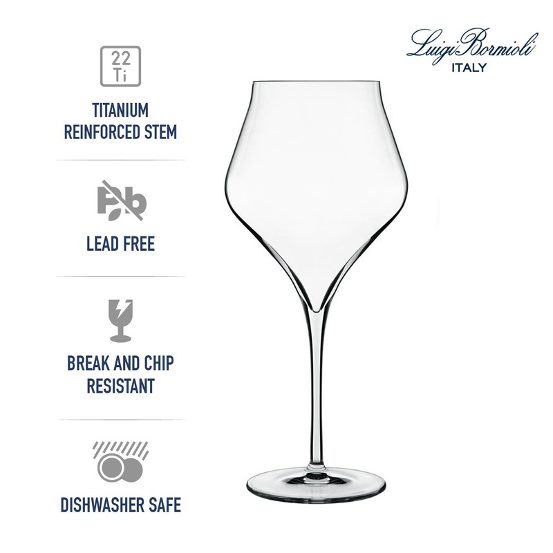 Luigi Bormioli Supremo - Set of 2 Burgundy Wine Glasses