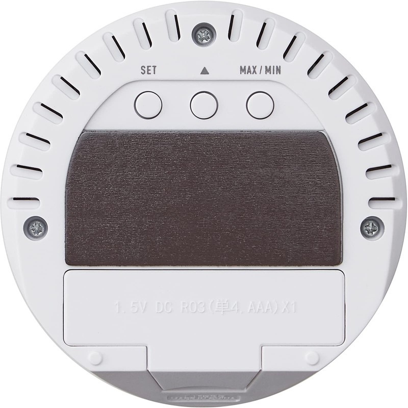 Tanita TT-585 WH Thermometer/Hygrometer Clock Temperature Humidity Digital Tabletop Magnet,