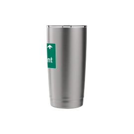 Beaumont Texas Road Trip TX Highway Traffic Sign Stainless Steel Insulated Tumbler
