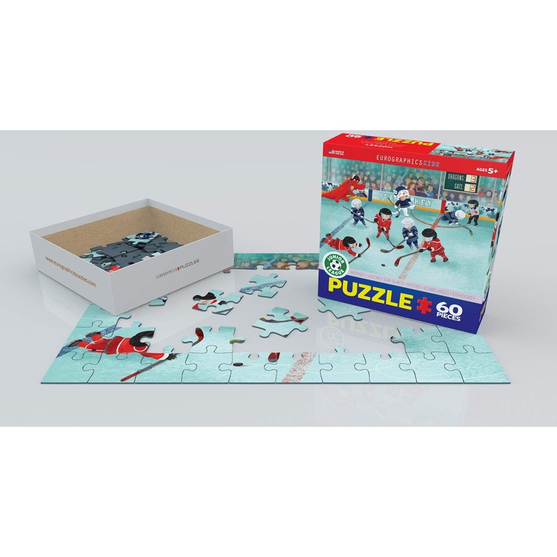 EuroGraphics Hockey Junior League Puzzle (60-Piece), Multi