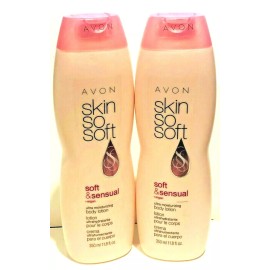AVON SKIN SO SOFT ULTRA MOISTURIZING SOFT & SENSUAL + ARGAN BODY LOTION  2 PACK