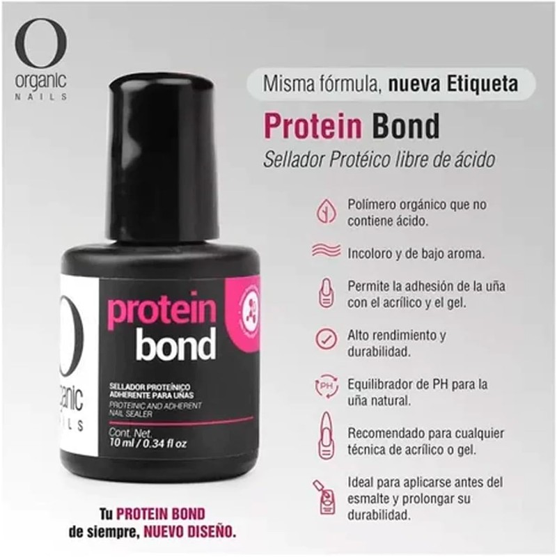 Organic Nails Kit 3 pz Protein Bond 10ml