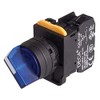 A20F-31E20QM3S, 22mm Selector Switch, 3 Positions, Illuminated, Spring Return from