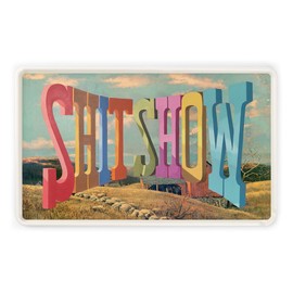 Genuine Fred Super Useful Tray, Shitshow by Wayne White, Melamine Tray