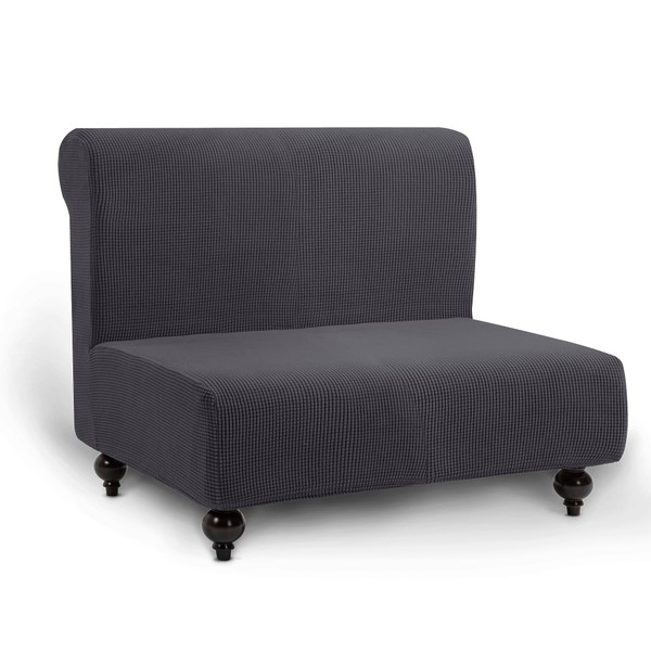 TIANSHU Sofa Cover Without Armrests, 2 Seater, Spandex Couch Cover