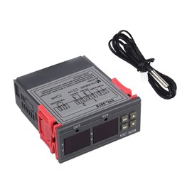 Digital Temperature Controller, STC-3018 Thermostat Temperature Calibration with NTC Sensor for Cold Storage, Greenhouse and Aquarium